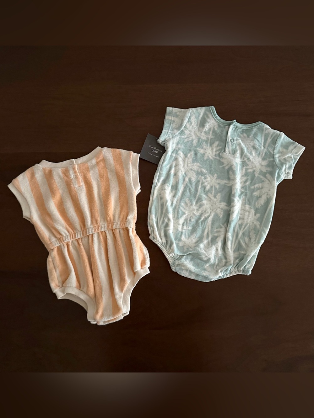 Grayson Mini/C&J Terry Summer Rompers - Picture 10 of 12